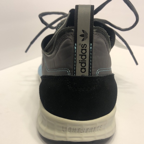 Adidas NWT/WOB Mens Size 12 Sl 7200 LaceUp Sneakers Shoes Casual Black Gray teal - Picture 8 of 8